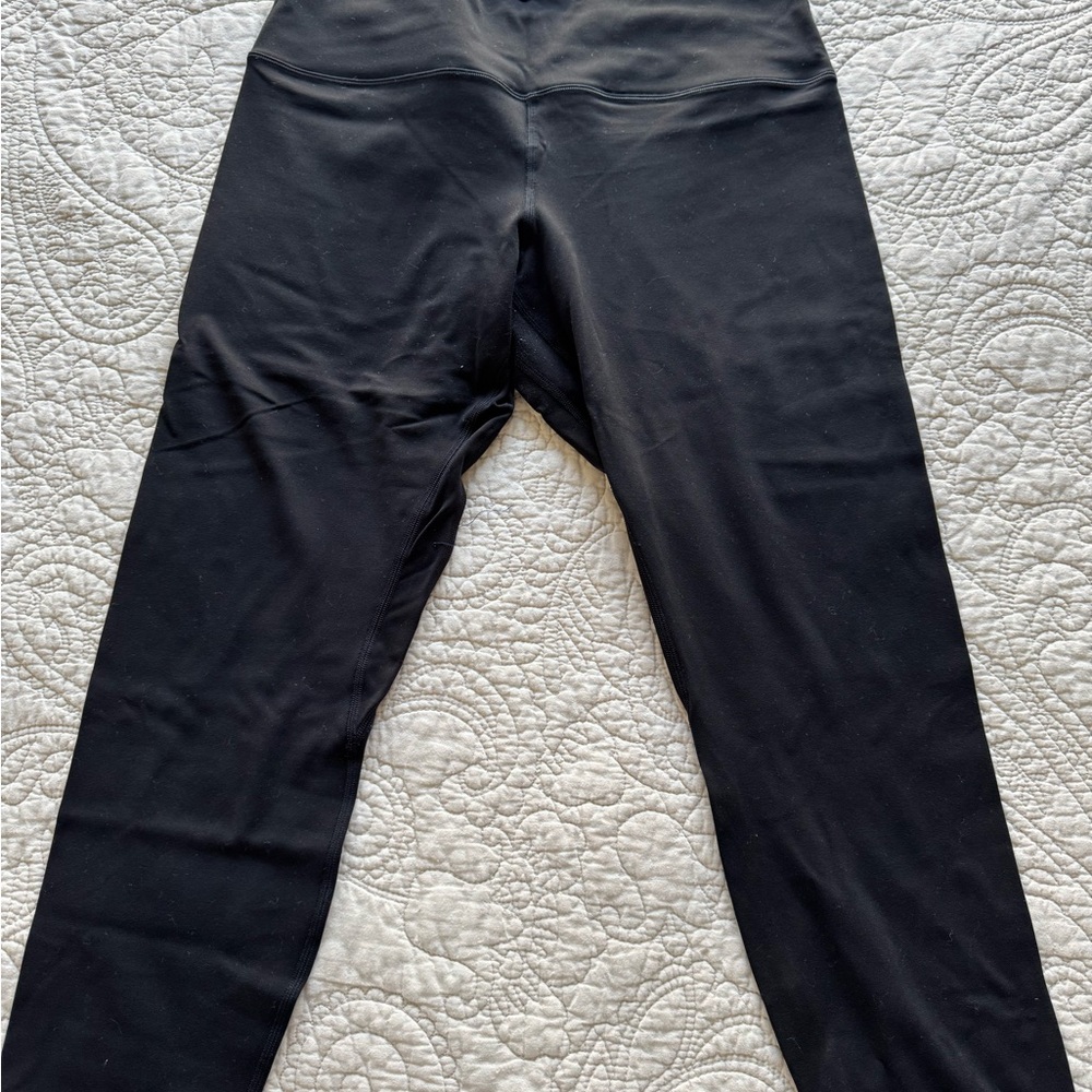 Black Lululemon Align Leggings 25” Size 12